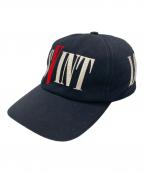 SAINT MICHAEL×VLONEセントマイケル×ヴィーロン）の古着「ロゴ刺繍6パネルキャップ」｜ブラック