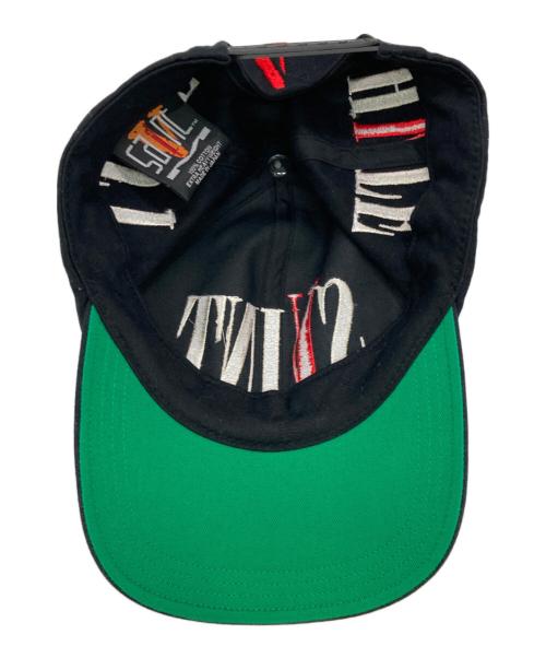 SAINT MICHAEL（セントマイケル）SAINT MICHAEL (セントマイケル) VLONE (ヴィーロン) ロゴ刺繍6パネルキャップ ブラック サイズ:下記参照　の古着・服飾アイテム