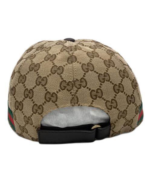 GUCCI（グッチ）GUCCI (グッチ) オリジナルGGキャンバス ベースボール キャップ ベージュ サイズ:L(59CM)の古着・服飾アイテム