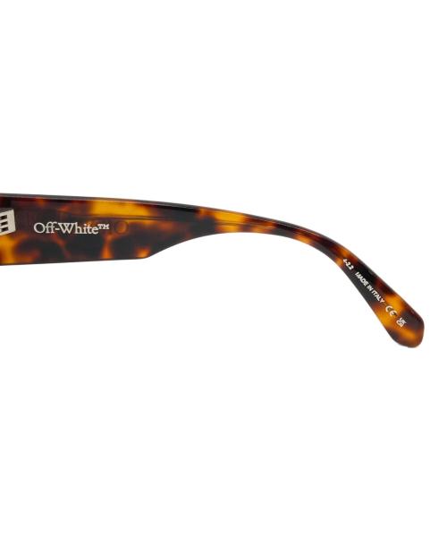 OFFWHITE（オフホワイト）OFFWHITE (オフホワイト) スクエアフレームサングラス ブラウン サイズ:53□21-145の古着・服飾アイテム