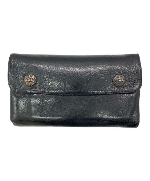 CHROME HEARTS（クロムハーツ）CHROME HEARTS (クロムハーツ) ウェーブウォレット ブラック サイズ:下記参照　の古着・服飾アイテム