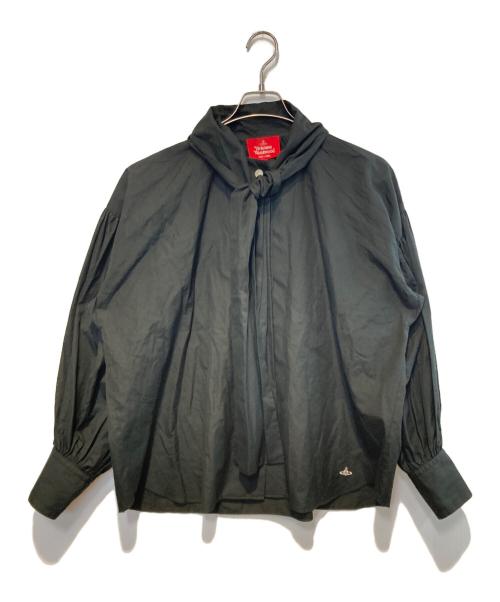 Vivienne Westwood RED LABEL（ヴィヴィアンウエストウッドレッドレーベル）Vivienne Westwood RED LABEL (ヴィヴィアンウエストウッドレッドレーベル) ボウタイブラウス ブラック サイズ:Ｍの古着・服飾アイテム