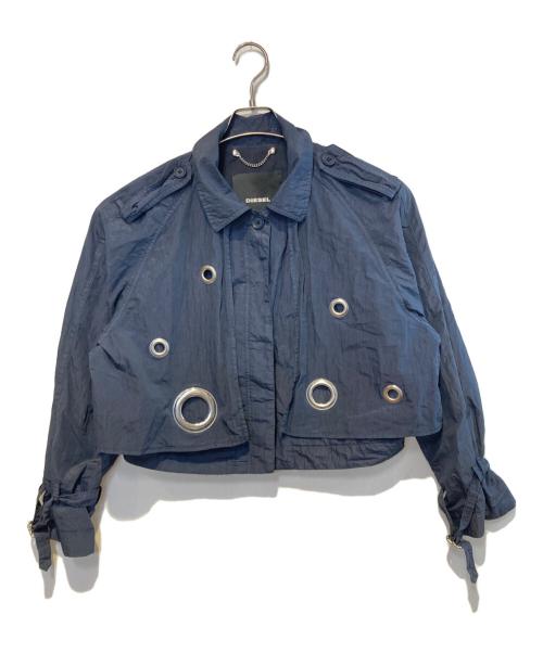 DIESEL（ディーゼル）DIESEL (ディーゼル) リングナイロンジャケット ネイビー サイズ:Ｓの古着・服飾アイテム