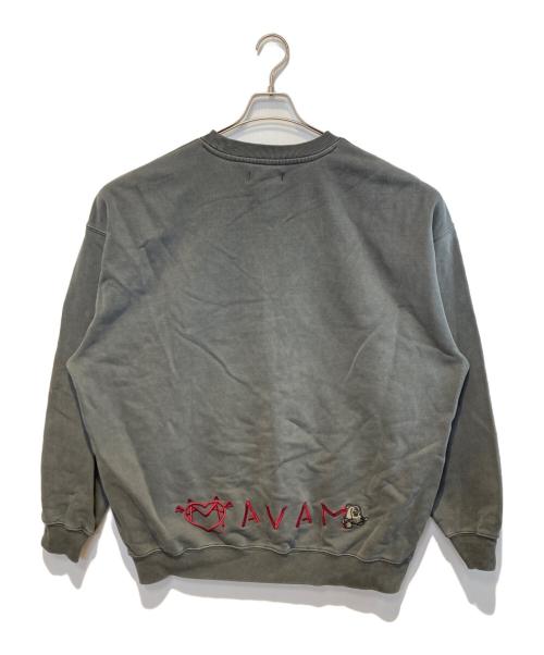 GALFY（ガルフィー）GALFY (ガルフィー) AVAM (アベアム) GEKIROCK CLOTHING (ゲキロッククロージング) コラボ・スウェット グレー サイズ:Lの古着・服飾アイテム