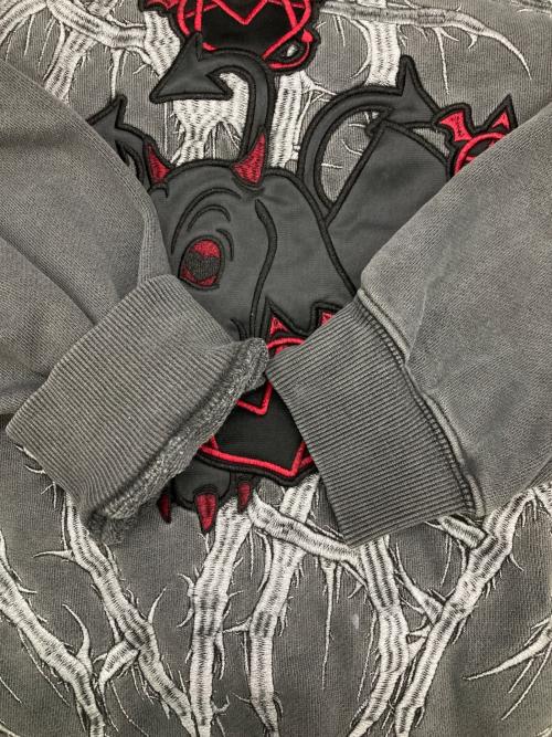 GALFY（ガルフィー）GALFY (ガルフィー) AVAM (アベアム) GEKIROCK CLOTHING (ゲキロッククロージング) コラボ・スウェット グレー サイズ:Lの古着・服飾アイテム