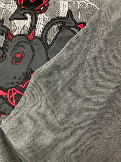 GALFY（ガルフィー）GALFY (ガルフィー) AVAM (アベアム) GEKIROCK CLOTHING (ゲキロッククロージング) コラボ・スウェット グレー サイズ:Lの古着・服飾アイテム