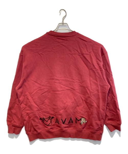 GALFY（ガルフィー）GALFY (ガルフィー) AVAM (アベアム) GEKIROCK CLOTHING (ゲキロッククロージング) コラボ・スウェット レッド サイズ:Lの古着・服飾アイテム