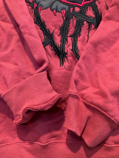 GALFY（ガルフィー）GALFY (ガルフィー) AVAM (アベアム) GEKIROCK CLOTHING (ゲキロッククロージング) コラボ・スウェット レッド サイズ:Lの古着・服飾アイテム