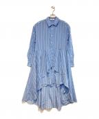 Snidelスナイデル）の古着「フィッシュテールシャツワンピース」｜ブルー