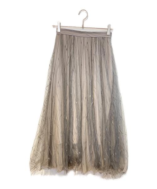 Snidel（スナイデル）Snidel (スナイデル) ジレ×チュールスカートSET UP グレーの古着・服飾アイテム