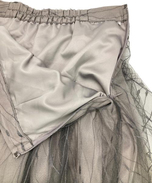 Snidel（スナイデル）Snidel (スナイデル) ジレ×チュールスカートSET UP グレーの古着・服飾アイテム