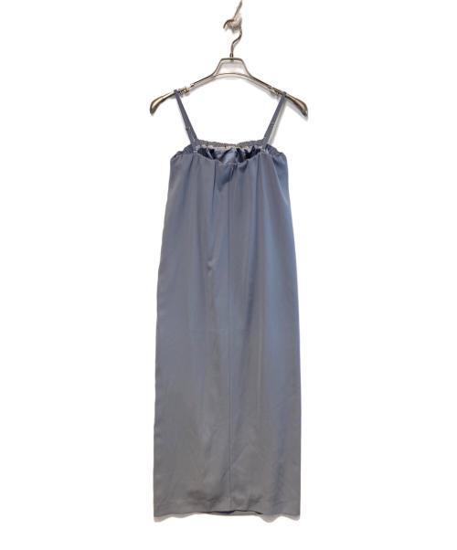 ANDRESD（アンドレスド）ANDRESD (アンドレスド) back sheer gilet set up dress ブルー サイズ:S 未使用品の古着・服飾アイテム
