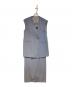 ANDRESD（アンドレスド）の古着「back sheer gilet set up dress」｜ブルー