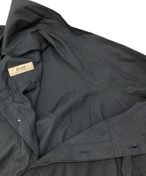 journal standard L'essage（ジャーナルスタンダード レサージュ）journal standard L'essage (ジャーナルスタンダード レサージュ) ブロードワイドスリーブブラウス ネイビー サイズ:下記参照　の古着・服飾アイテム