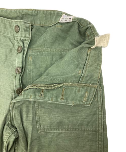 orSlow（オアスロウ）orSlow (オアスロウ) ［古着］バックサテンファティーグパンツ カーキ サイズ:Sの古着・服飾アイテム