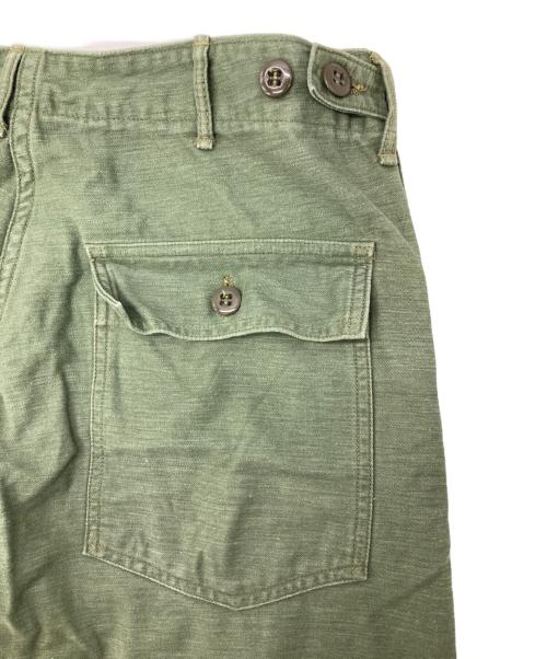 orSlow（オアスロウ）orSlow (オアスロウ) ［古着］バックサテンファティーグパンツ カーキ サイズ:Sの古着・服飾アイテム