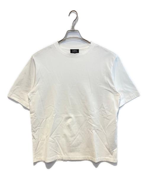A.P.C.（アーペーセー）A.P.C. (アーペーセー) クルーネックTシャツ ホワイト サイズ:Mの古着・服飾アイテム