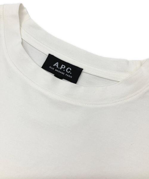 A.P.C.（アーペーセー）A.P.C. (アーペーセー) クルーネックTシャツ ホワイト サイズ:Mの古着・服飾アイテム