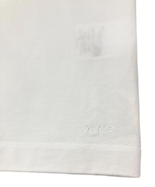 A.P.C.（アーペーセー）A.P.C. (アーペーセー) クルーネックTシャツ ホワイト サイズ:Mの古着・服飾アイテム
