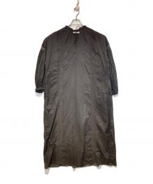 FRAMeWORK（フレームワーク）の古着「ファインボイルシームレースカフタンワンピース」｜ブラック