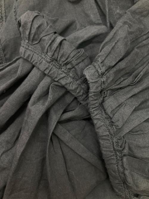 FRAMeWORK（フレームワーク）FRAMeWORK (フレームワーク) ファインボイルシームレースカフタンワンピース ブラック サイズ:36の古着・服飾アイテム