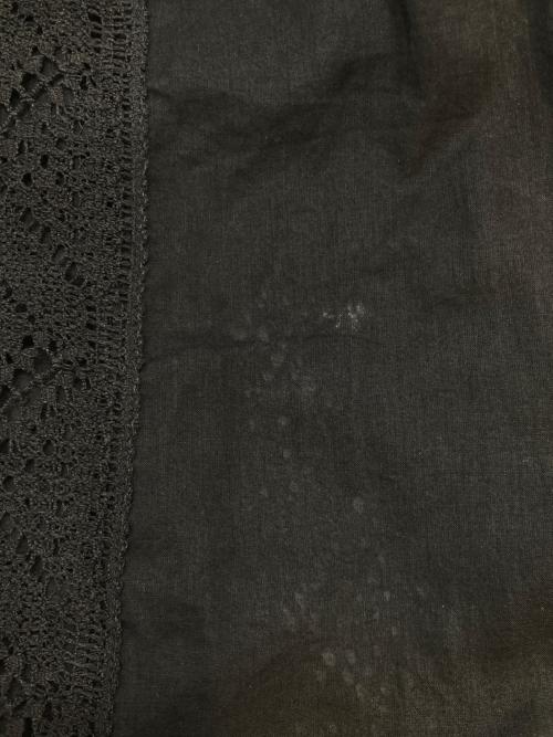 FRAMeWORK（フレームワーク）FRAMeWORK (フレームワーク) ファインボイルシームレースカフタンワンピース ブラック サイズ:36の古着・服飾アイテム