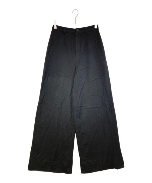 RALPH LAUREN Purple Label（ラルフ ローレン パープル レーベル）RALPH LAUREN Purple Label (ラルフ ローレン パープル レーベル) ウールワイドパンツ ブラック サイズ:6の古着・服飾アイテム