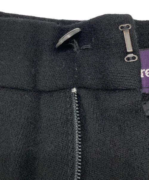 RALPH LAUREN Purple Label（ラルフ ローレン パープル レーベル）RALPH LAUREN Purple Label (ラルフ ローレン パープル レーベル) ウールワイドパンツ ブラック サイズ:6の古着・服飾アイテム