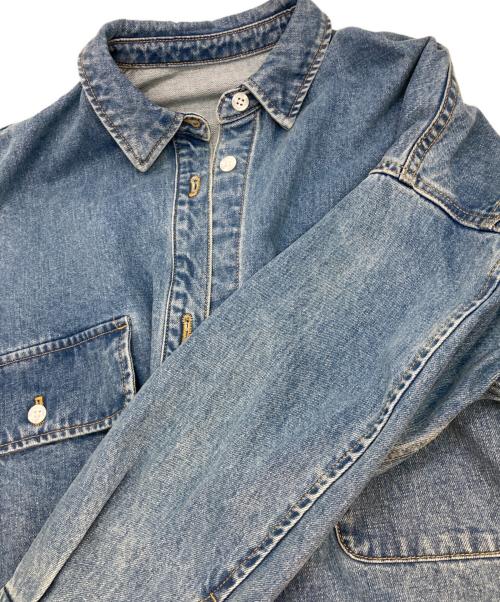 BABYLONE（バビロン）BABYLONE (バビロン) デニムビッグシャツ インディゴ サイズ:FREEの古着・服飾アイテム