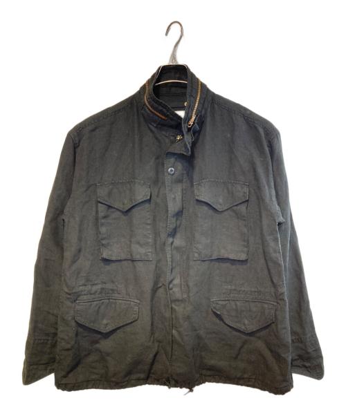 anachronorm（アナクロノーム）anachronorm (アナクロノーム) リネンジャケット ブラック サイズ:02/34の古着・服飾アイテム