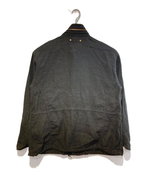 anachronorm（アナクロノーム）anachronorm (アナクロノーム) リネンジャケット ブラック サイズ:02/34の古着・服飾アイテム