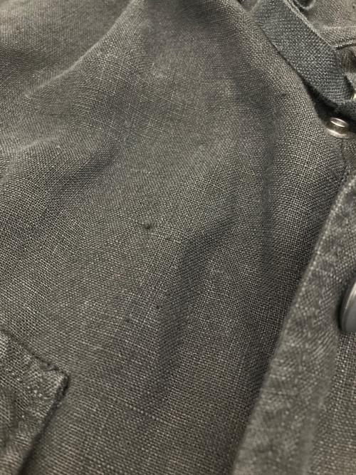 anachronorm（アナクロノーム）anachronorm (アナクロノーム) リネンジャケット ブラック サイズ:02/34の古着・服飾アイテム