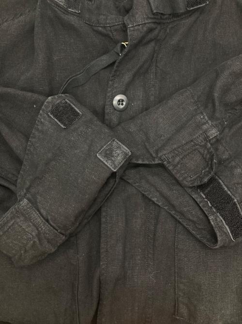 anachronorm（アナクロノーム）anachronorm (アナクロノーム) リネンジャケット ブラック サイズ:02/34の古着・服飾アイテム