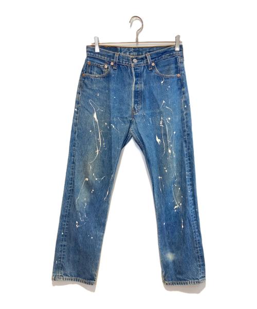 LEVI'S（リーバイス）LEVI'S (リーバイス) ［古着］501XX ペイントデニムパンツ インディゴ サイズ:78.5cm (W31)の古着・服飾アイテム