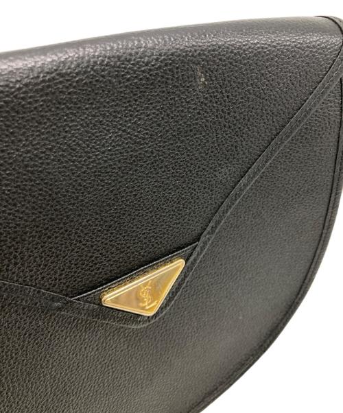 Yves Saint Laurent（イヴサンローラン）Yves Saint Laurent (イヴサンローラン) フラップショルダーバッグ ブラック サイズ:下記参照　の古着・服飾アイテム