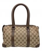 GUCCIグッチ）の古着「GGキャンバスミニボストンバッグ」｜ベージュ
