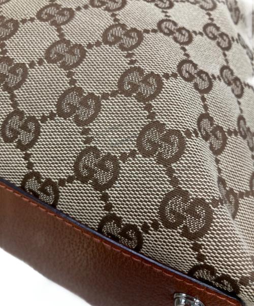 GUCCI（グッチ）GUCCI (グッチ) GGキャンバストートバッグ ベージュ サイズ:下記参照　の古着・服飾アイテム