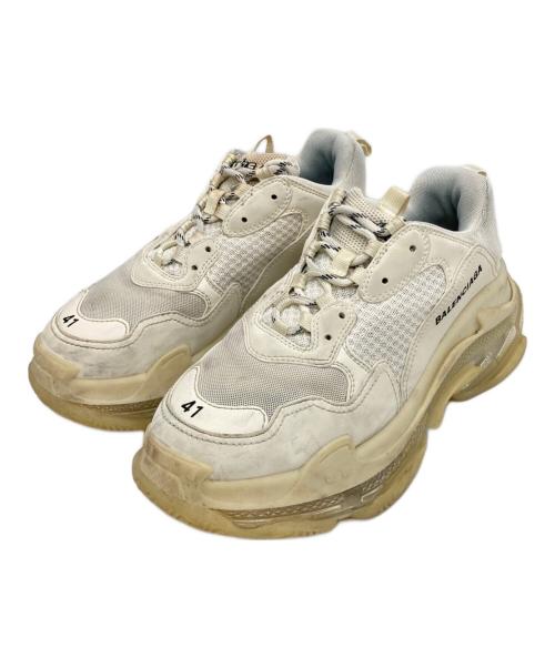 BALENCIAGA（バレンシアガ）BALENCIAGA (バレンシアガ) ローカットスニーカー ホワイト サイズ:27cmの古着・服飾アイテム