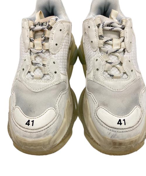 BALENCIAGA（バレンシアガ）BALENCIAGA (バレンシアガ) ローカットスニーカー ホワイト サイズ:27cmの古着・服飾アイテム