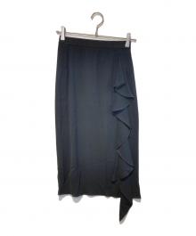 DOLCE & GABBANA（ドルチェ＆ガッバーナ）の古着「フリルスカート」｜ブラック