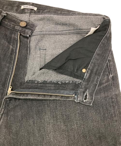 AURALEE（オーラリー）AURALEE (オーラリー) ハードツイストデニムワイドパンツ ブラック サイズ:32の古着・服飾アイテム