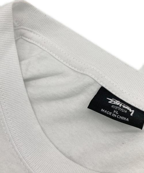 stussy（ステューシー）stussy (ステューシー) プリントTシャツ ホワイト サイズ:XLの古着・服飾アイテム