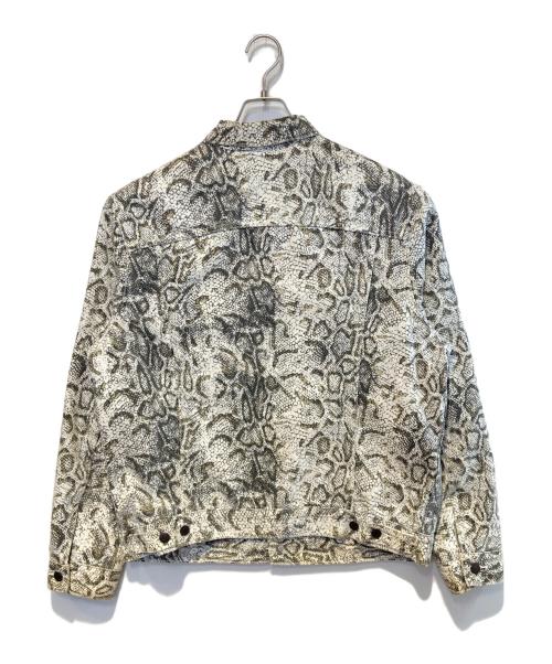LEVI'S（リーバイス）LEVI'S (リーバイス) SUPREME (シュプリーム) Snakeskin Trucker Jacket ホワイト サイズ:Lの古着・服飾アイテム