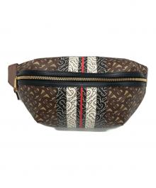 BURBERRY（バーバリー）の古着「MONOGRAM STRIPEバムバッグ」｜ブラウン
