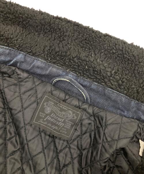 DIESEL（ディーゼル）DIESEL (ディーゼル) 裏ボアデニムライダースジャケット インディゴ サイズ:不明の古着・服飾アイテム