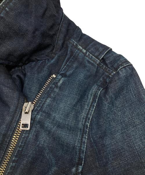 DIESEL（ディーゼル）DIESEL (ディーゼル) 裏ボアデニムライダースジャケット インディゴ サイズ:不明の古着・服飾アイテム
