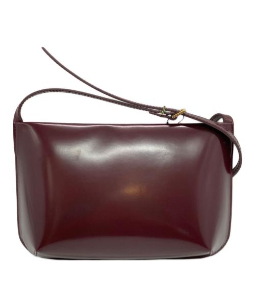 Hoaw（ハァウ）Hoaw (ハァウ) ガラスレザーショルダーバッグ パープル サイズ:下記参照　 未使用品の古着・服飾アイテム