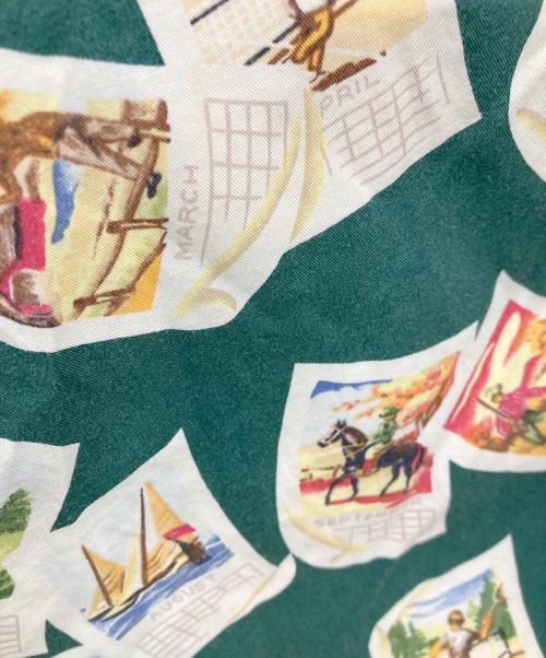 BANANA REPUBLIC（バナナリパブリック）BANANA REPUBLIC (バナナリパブリック) ［古着］総柄オープンカラーシャツ グリーン サイズ:下記参照　の古着・服飾アイテム