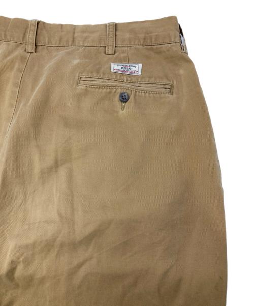 POLO RALPH LAUREN（ポロ・ラルフローレン）POLO RALPH LAUREN (ポロ・ラルフローレン) ［古着］タックチノパンツ ベージュ サイズ:38の古着・服飾アイテム