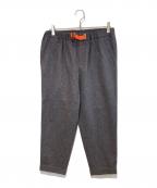 KOLORカラー）の古着「ウールクロップドトラウザー」｜グレー